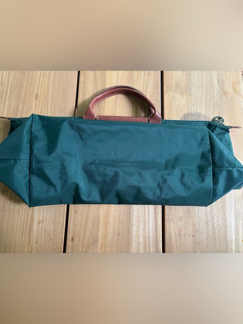 LONGCHAMP Large Le Pliage Original Travel Bag Green - Picture 8 of 12